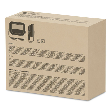 LED reflektor 10W 1200lm 6500K IP65 černý LEDVANCE reflektor