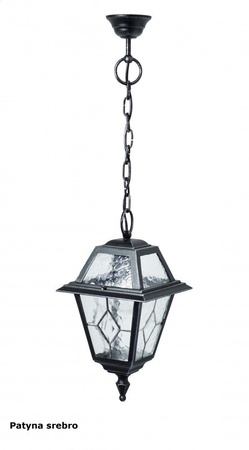 Venkovní závěsná LED zahradní lampa vitráže K 1018/1/N E27 Su-Ma