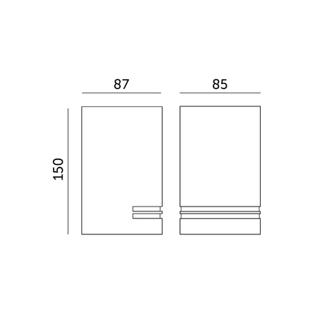 Zahradní venkovní nástěnné svítidlo GU10 IP44 Grey Quazar Kobi