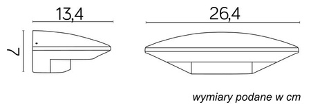 Venkovní zahradní fasádní svítidlo LED nástěnné svítidlo UFO 1880S 7W 395lm 4100K Neutrální bila Su-Ma