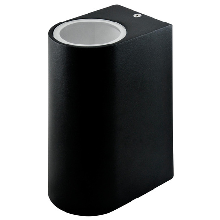 Zahradní fasádní nástěnné svítidlo nahoru a dolů LED 2xGU10 BOSTON GOLDLUX (Polux) DOUBLE BLACK