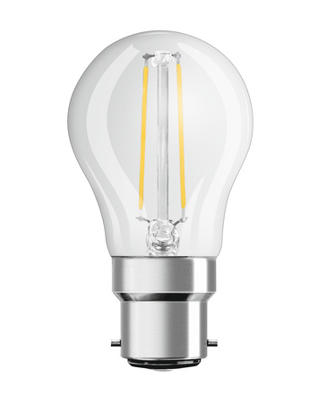 LED žárovka P45 Ball B22d 2,5W = 25W 250lm 2700K Warm 300° Retrofit Filament CLASSIC Osram