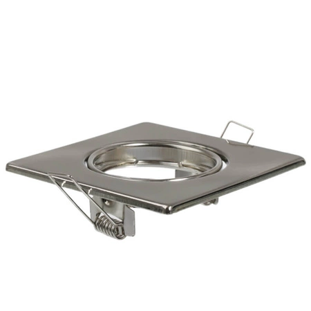 3x OPIN GOLDLUX pohyblivá halogenová žárovka (Polux) čtvercový kovový nikl MR16 GU10