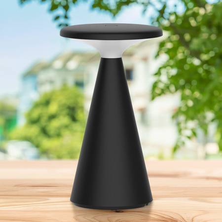 Venkovní dekorativní stolní lampa LED 1,8 W 160 lm 2700K teplá černá IP44 stmívatelná Paros Sanico Goldlux