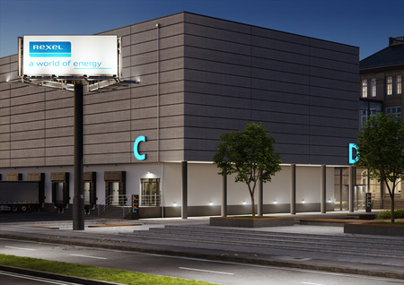 Reflektor LED 20W 1800lm 3000K IP65 Černá se senzorem pohybu a soumraku LEDVANCE COMPACT V