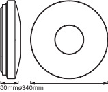 LED stropní svítidlo ORBIS Kite 18W 1400lm Teplá bílá-Studená bílá + RGB 34cm SMART+ WiFi LEDVANCE