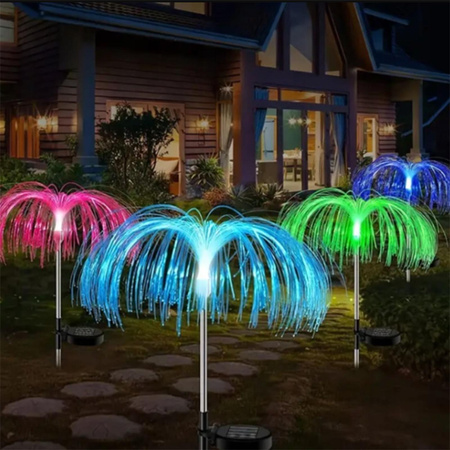 LED solární zahradní lampa poháněná venkovním dekorativním foukačem Medusa IP44