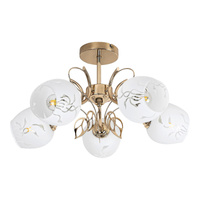 Stropní svítidlo 5x E27 Gold Classic Fauna Rabalux