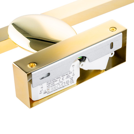 SIRIUS Gold nástěnná LED lampa 12W Nástěnná lampa 60cm Moderní ProVero