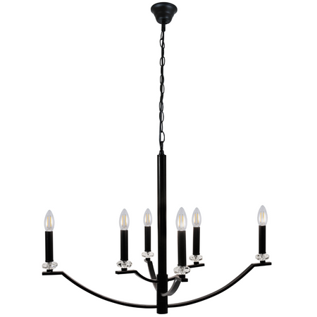 HIMS Lustrové závěsné stropní svítidlo 6xE14 120cm - GOLDLUX (Polux)