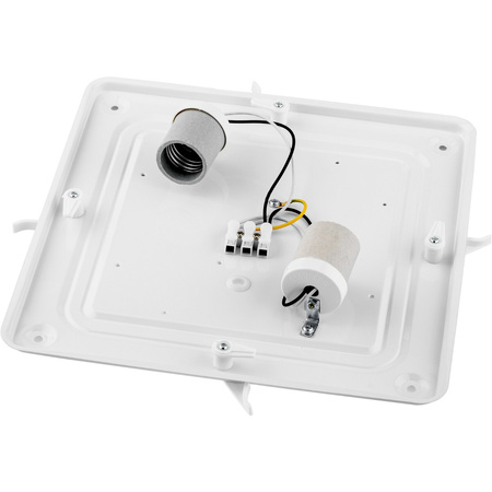 Stropní LED svítidlo Stropní nástěnné svítidlo čtvercové 2xE27 IP44