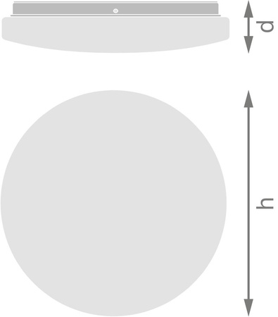 Stropní LED svítidlo 24W 1800lm 6500K studená IP44 bílá se zvukovým senzorem Stropní svítidlo Ledvance