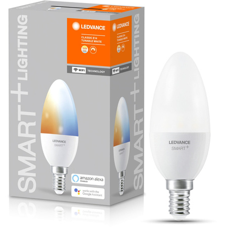 E14 B35 LED žárovka 5W 470lm CCT LEDVANCE SMART+ WiFi Stmívatelné