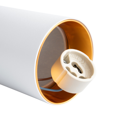 Osvětlovací lišta 1m + 2x reflektor lištový, GU10 Bílý Zlatý SAGI LUMILED