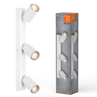 LED bodové nástěnné svítidlo 3-bodové stmívatelné 10,2W GU10 bílé LEDVANCE