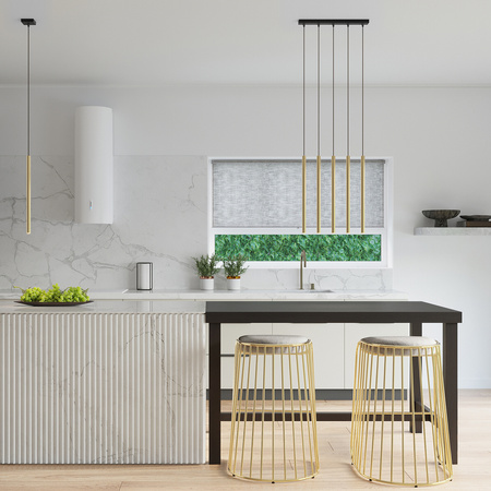 PASTELO 5L 5xG9 Zlatá moderní stropní závěsná lampa SOLLUX