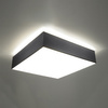 LED stropní svítidlo Plafond HORUS 4xE27 Čtvercové svítidlo 55cm šedé SOLLUX