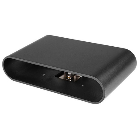 Nástěnná zásuvka pro povrchovou montáž 2x G9 Black Lisa Black Masterled