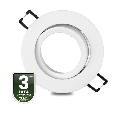 Halogenové stropní svítidlo pro zapuštěnou montáž Kruhové pohyblivé svítidlo MR16 bílé TRIAM LUMILED