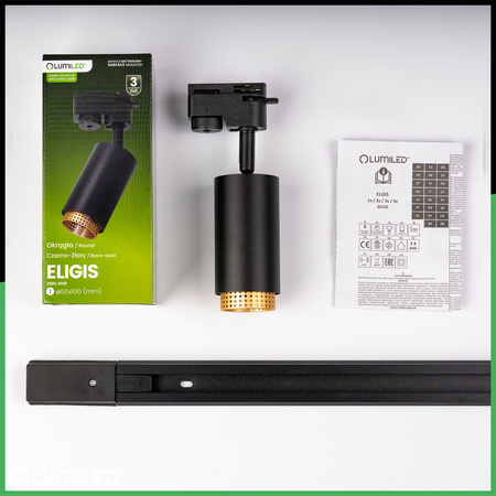 SADA 2m kolejnicového vedení + 4x stropní svítidlo s reflektorem GU10 LUMILED Rail Lighting