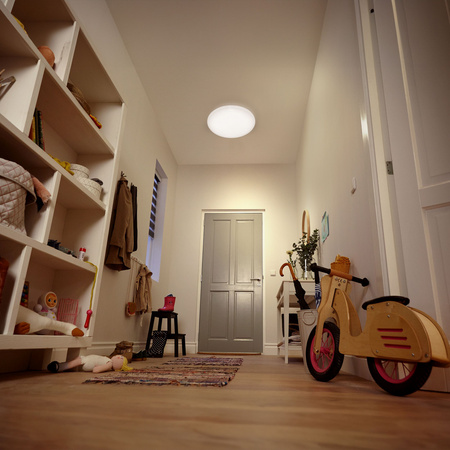 Stropní svítidlo LED Plafond 21W 2900lm 4000K se soumrakovým senzorem Bílá Acuna Philips