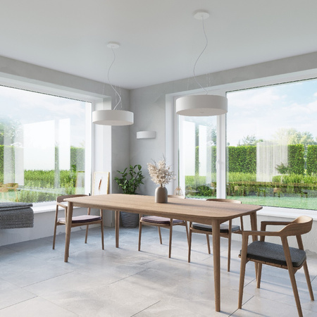 SKALA LED závěsné stropní svítidlo 5xE27 Lustr 50cm bílý SOLLUX