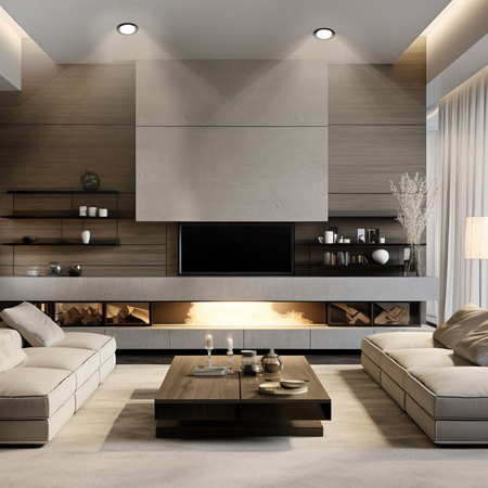 Zapuštěná pod omítku GX53 LED černá Videx