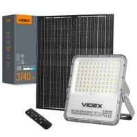 LED reflektor Solar 35W 3740lm 5000K Neutrální 90° 9,6V IP65 IK07 Povrchová montáž Šedá VIDEX