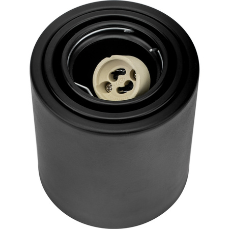 Přisazené svítidlo HALOGEN Aluminium Black SPOT TUBE 10cm pro LED GU10 Bellalux