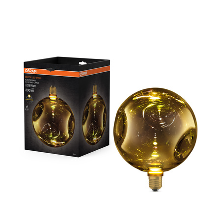 LED žárovka E27 Sphere 3,5W 300lm 2700K teplá bílá Decorative Gold ELECTRO GLASS LARGE Osram