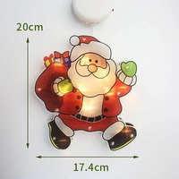 LED přívěsek Santa Claus 3xAAA 20cm 2700K LVT