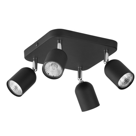 TOP BLACK Spot Černostříbrné klasické stropní svítidlo 4xGU10 4418 TK Lighting