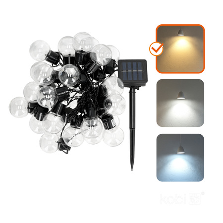 Solární venkovní zahradní lampa LED 0,12W 3000K Warm Black IP44 Starlight Kobi