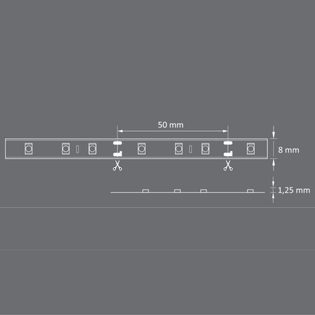 LED pásek se senzorem pohybu a soumraku 16,5W 1960lm 4000K neutrální 220-240V bílý 5m Sanico Goldlux