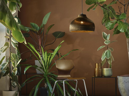 Dekorativní stropní závěsné svítidlo E27 s převisem Hnědá kartonová dekorace Ledvance