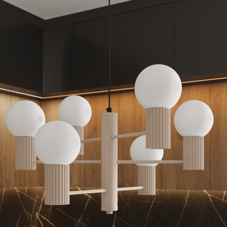 Lustr Závěsné svítidlo 6x G9 Hliníková svatozář French Sky SL.1836 Sollux