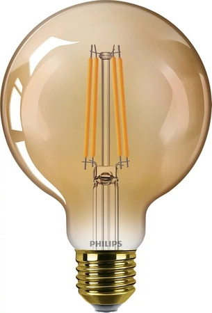 Globe LED Žárovka E27 G95 3.1W = 25W 250lm 1800K Teplá bílá vlákno jantarové PHILIPS