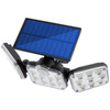 Solární Reflektor 138x LED 10W 480lm Studená bílá IP65 pohybový senzor + dálkové ovládání