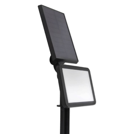 Solární LED reflektor WIRED Reflector 3W 5500-6000K Cold IP54 Black Masterled Sensor