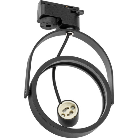 Kolejové bodové svítidlo LEON ES111 stropní svítidlo Pohyblivé černé