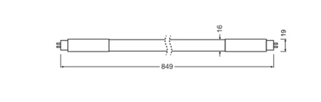 LED zářivka T5 G5 18W = 39W 2340lm 4000K Neutrální 160° 85cm Superior Ledvance