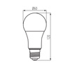 LED žárovka E27 A60 13,6W = 100W 1521lm 4000K Neutral IQ-LEDDIM Kanlux