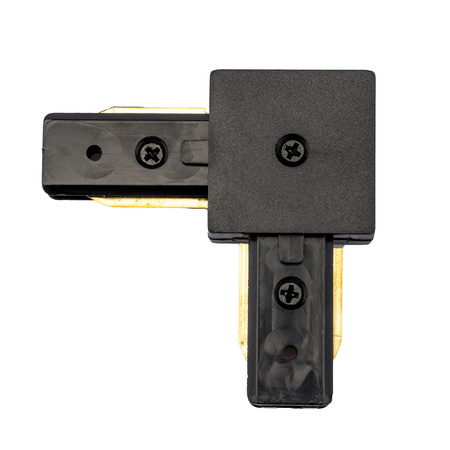 Rohový konektor černý pro jednofázové přípojnice LUMILED