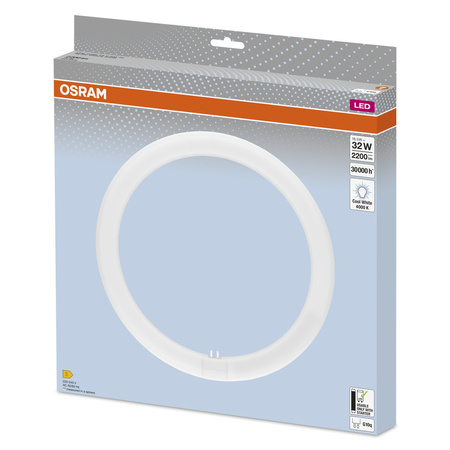 LED T9 Kruhová zářivka G10q 18,3W = 32W 2200lm 4000K Neutrální 110° LED TUBE EM Osram