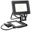 Venkovní zahradní LED reflektor 30W 2550lm 6500K Cold 120° se senzorem pohybu a soumraku IP65 Black MHC Kobi