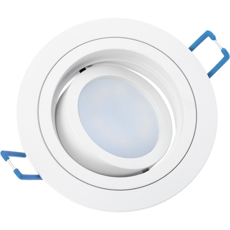 Halogenová Podhledové svítidlo GU10, MR16 Nastavitelná Kulatá Bílá CASSIO+LED GU10 6W=60W 580lm Neutrální bílá LUMILED