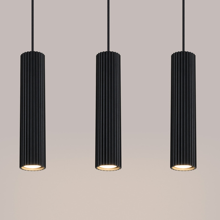 Stropní závěsné svítidlo Tuba Spot 3x GU10 Black Carbon Deep Space SL.1575 Sollux