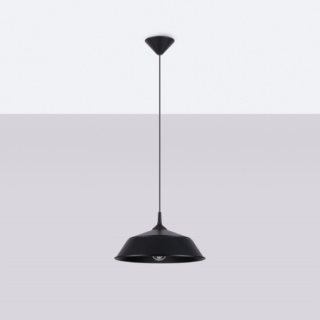 FRIKA E27 černá skandinávská stropní závěsná lampa SOLLUX