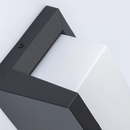 Zahradní nástěnné svítidlo E27 ČERNÉ obdélníkové