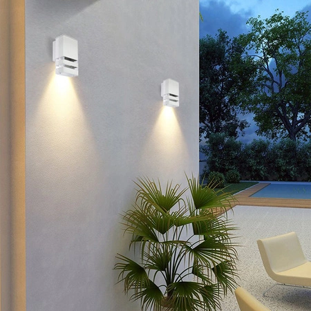 INEZ Šedé fasádní zahradní nástěnné svítidlo GU10 ALUMINIUM IP54